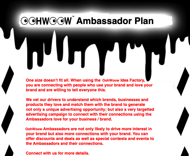 oohwoow ambassador plan